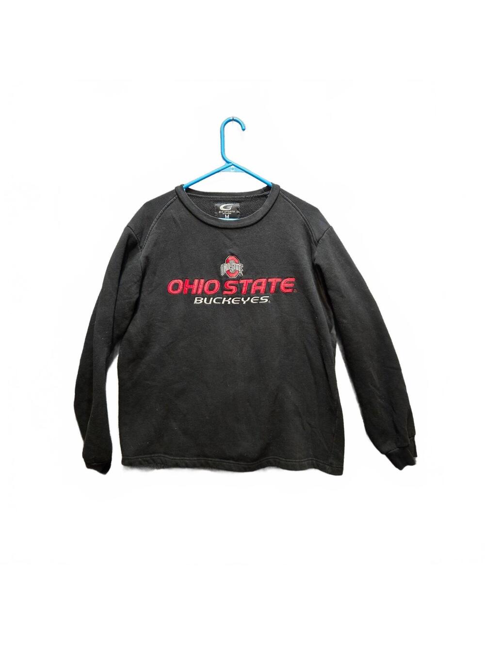 G-III Sports Ohio State Buckeyes Embroidered Crewneck Sweatshirt Black Men's M